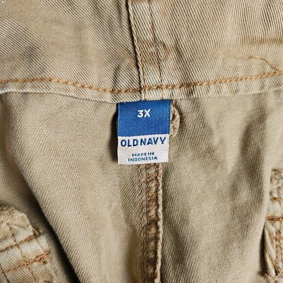 💎013 Old Navy High-Waisted Paper Bag Tie Waist Twill Shorts - Picture 3 of 13